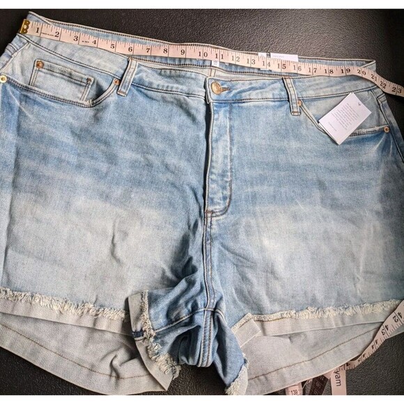 STS Blue Jean Shorts Blue Molly High Rise Cuffed Color Culbertson Size 36/22 - Picture 4 of 13